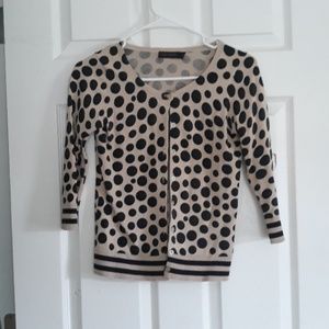 Button Up Cardigan Limited Polka Dot